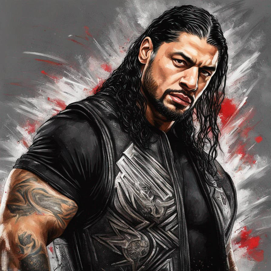 Reign Drawing Painting of WWE Roman reigns by mccloud316 on DeviantArt