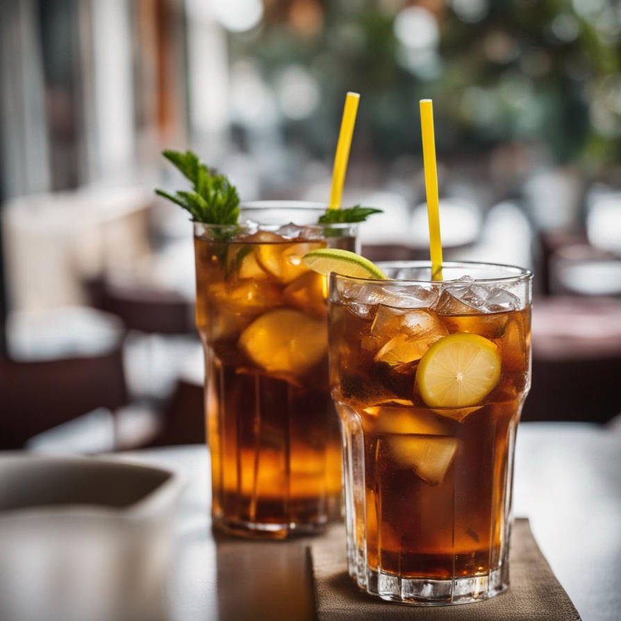 Ice tea on table in restaurant 01 by mccloud316 on DeviantArt