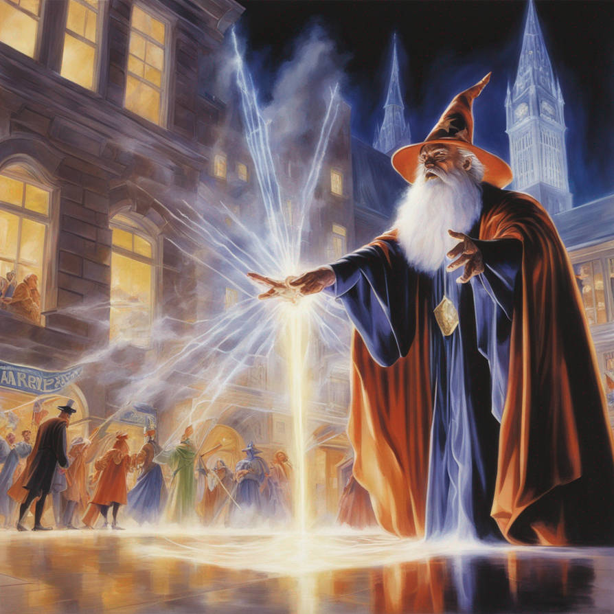 Wizard Wizard casting spell by mccloud316 on DeviantArt