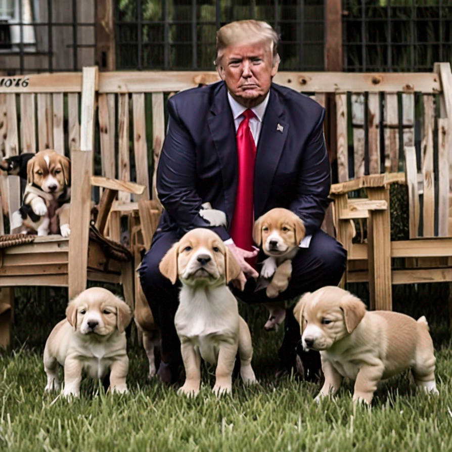Trump has a ranch of puppies 03 by mccloud316 on DeviantArt