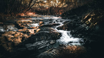 Waterfalls in Olszanica, PL