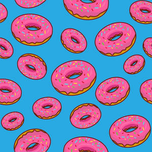 Donuts-background-donut-cartoon-donut-seamless-pat
