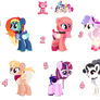 GloomyBear Mane6 fusion |PointsorPaypal|OPEN, 2/6