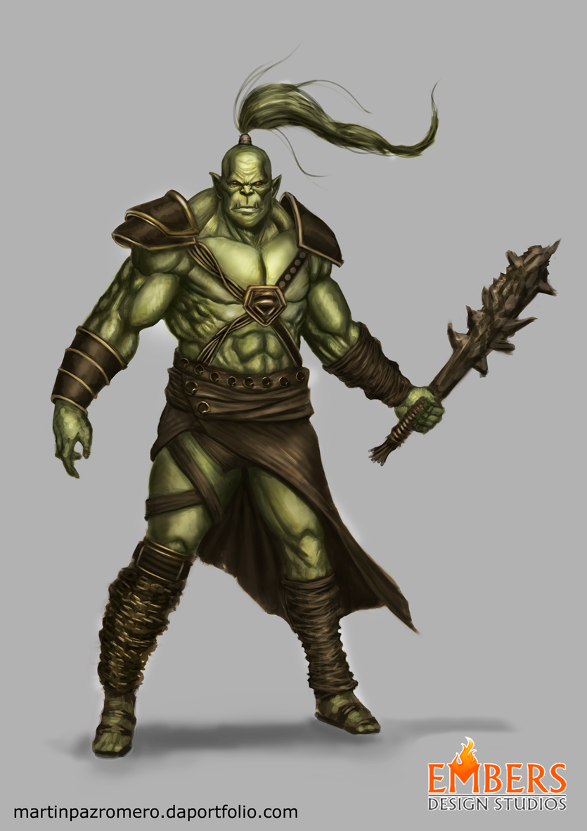 Orc Concept Art for Embers Design Studio by martinpazromero on DeviantArt