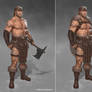 Halstein Barbarian Character Design.