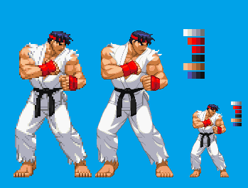 Cvs2 Ryu Sprite CVS Ryu (double res) by DieGolosO on DeviantArt