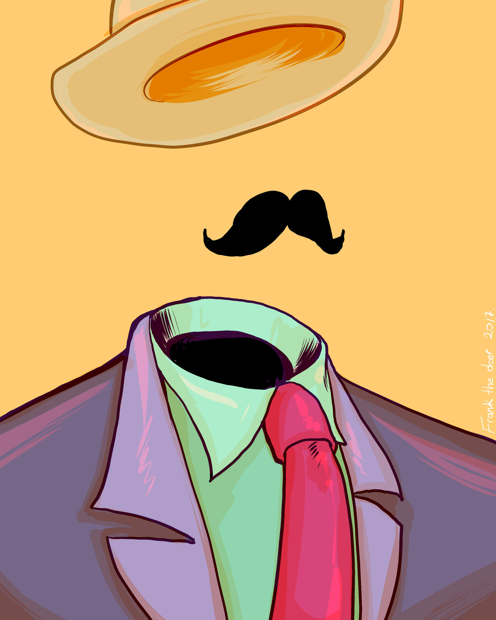 Invisible moustache man by Frankthedeer on DeviantArt