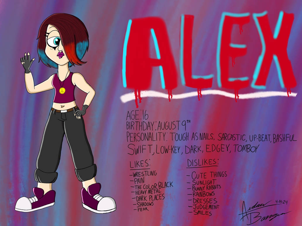 Alex Oc Alex OC bio by AidanTheArtMan21 on DeviantArt