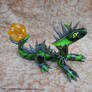 Black and green neon swirl dragon for sale.