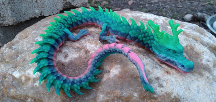 Rainbow Glitter Dragon