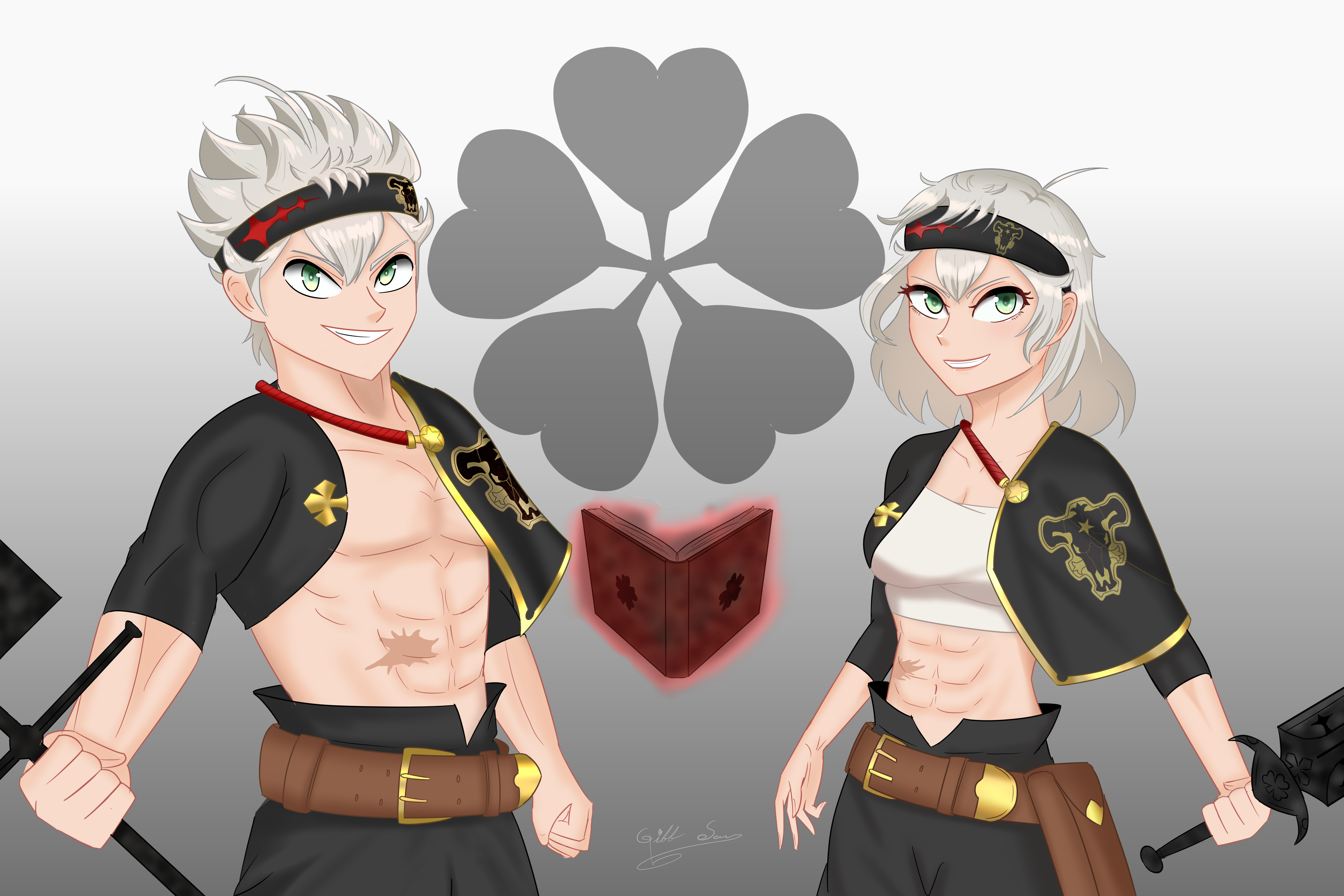 Rule 63 Genderbent Asta from Black Clover- original artwork — Steemit