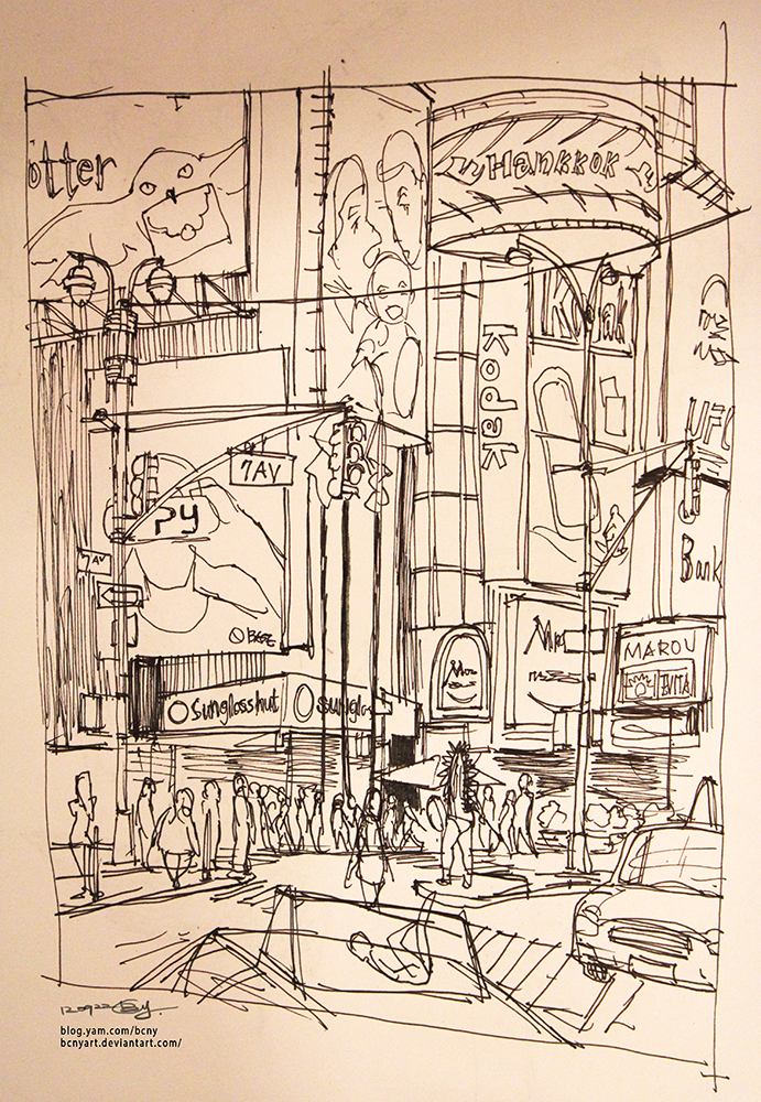 Sketch: Time Square