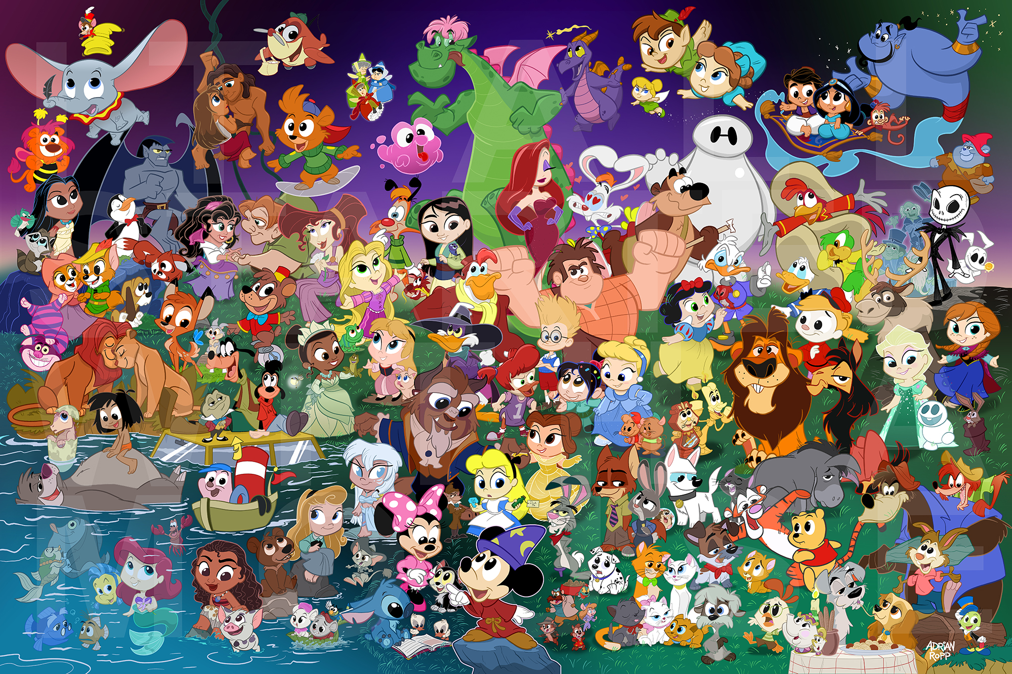 Every Disney Animated Movie - Plus Extras! by toonbaboon on DeviantArt