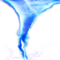 Tornado and lighting png stock