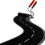 Painted road stock PNG