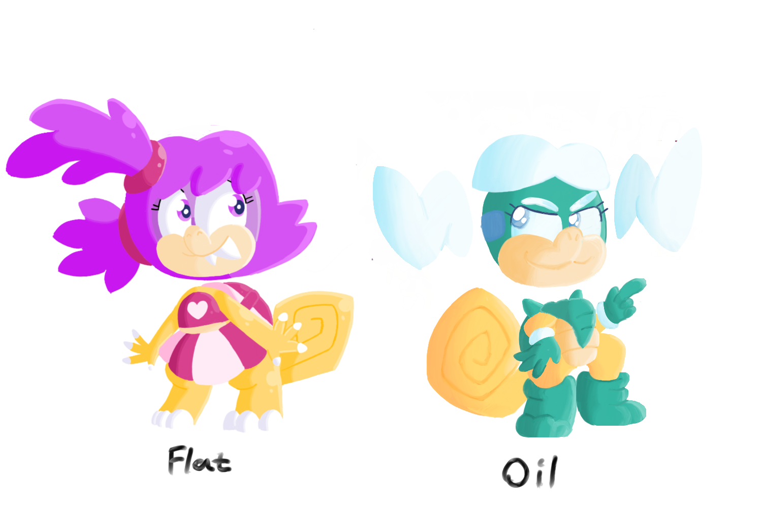 2 Different Lineless Styles by Pikachubee on DeviantArt