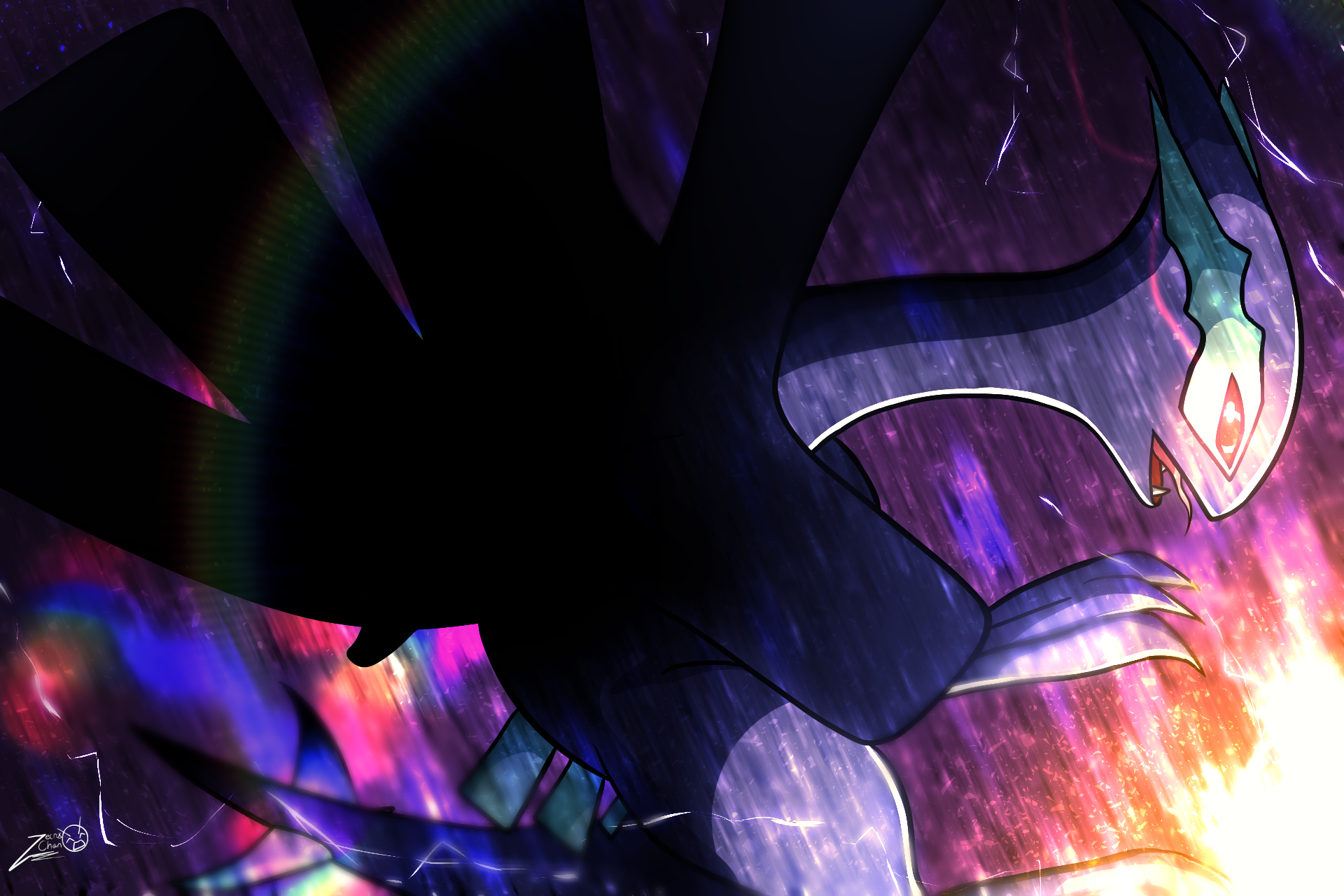 Shadow Lugia wallpaper by TheSpawner97 - Download on ZEDGE™