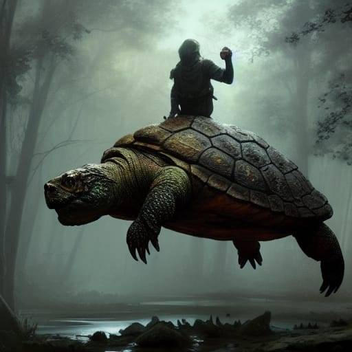Turtle Rider by godtony3 on DeviantArt