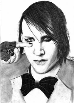 Marylin Manson pencil drawing