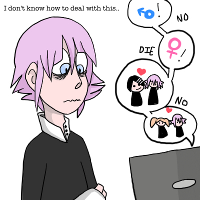 Crona looks themself up.