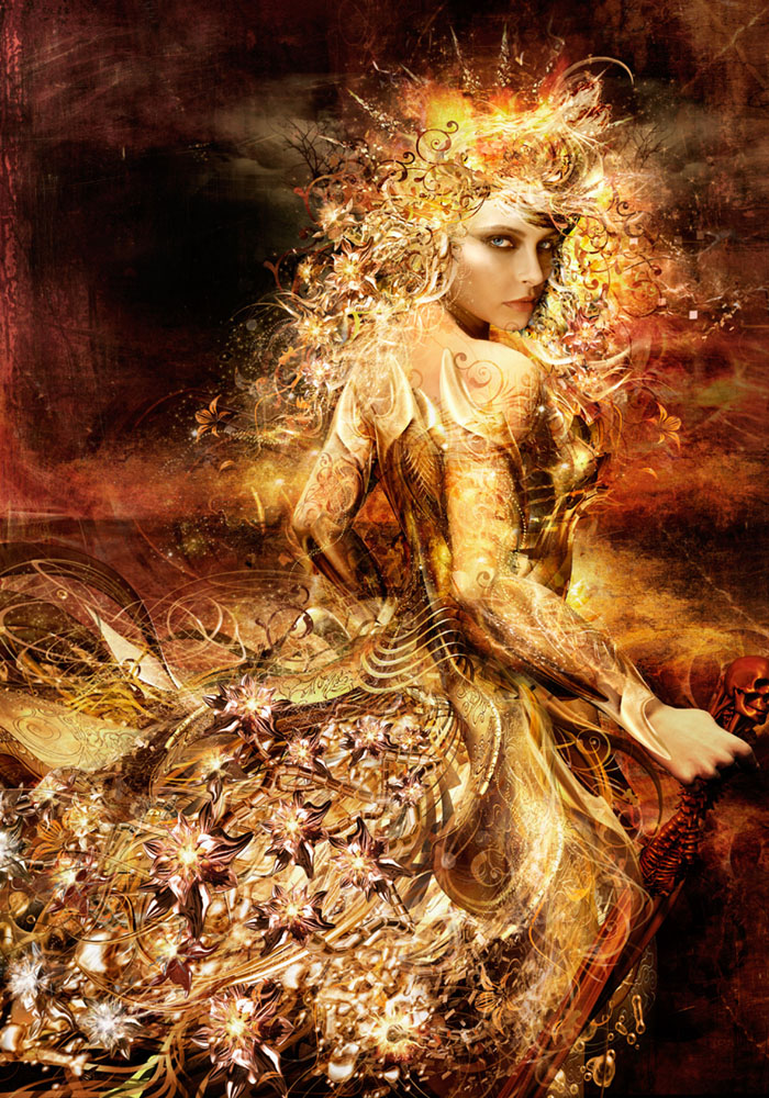 Дама в золотом хср. Образы на осень. Богиня с золотыми волосами. Богиня осени. Девушка с золотыми волосами.