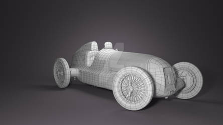 3D model Mercedes-Benz Silver Arrow W25, view 1