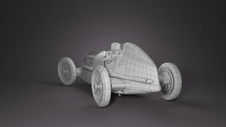 3D model Mercedes-Benz Silver Arrow W25, view 4