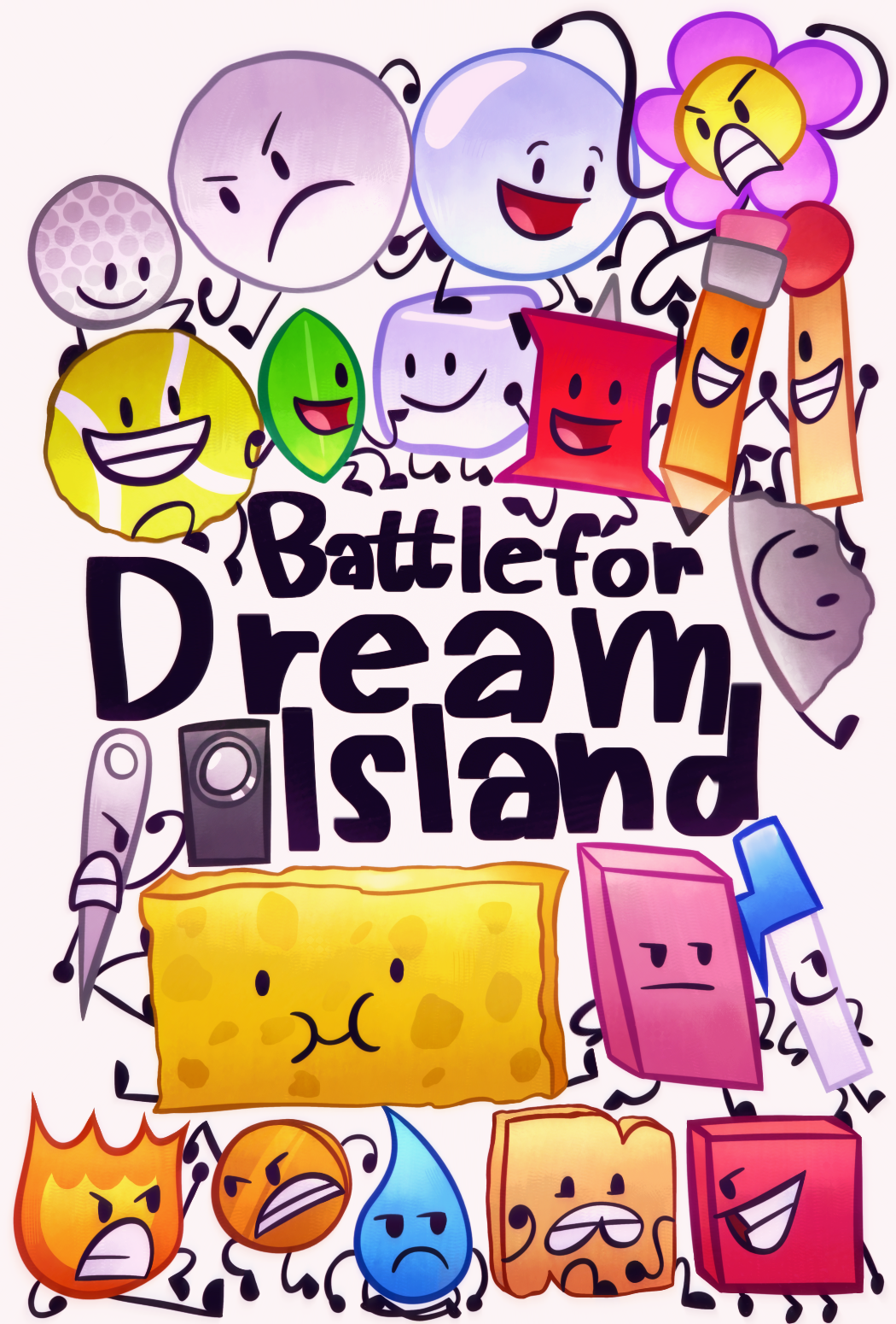 bfdi poster art by helluvatrek on DeviantArt