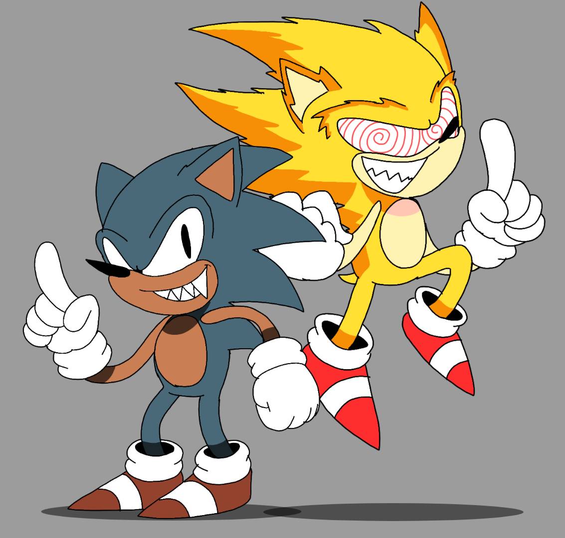 FLEETWAY SUPER SONIC vs SONIC.EXE! (Sonic The Hedgehog Cartoon Rap Battle)