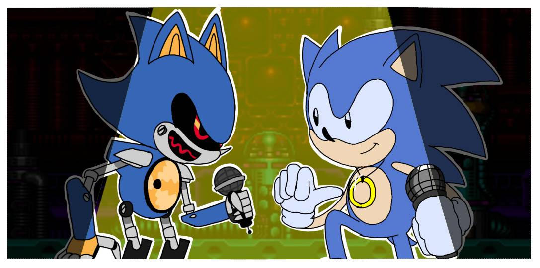 Sonic cd:MS-V1 VS SONIC rap battle fanart by supermelquiworld on DeviantArt