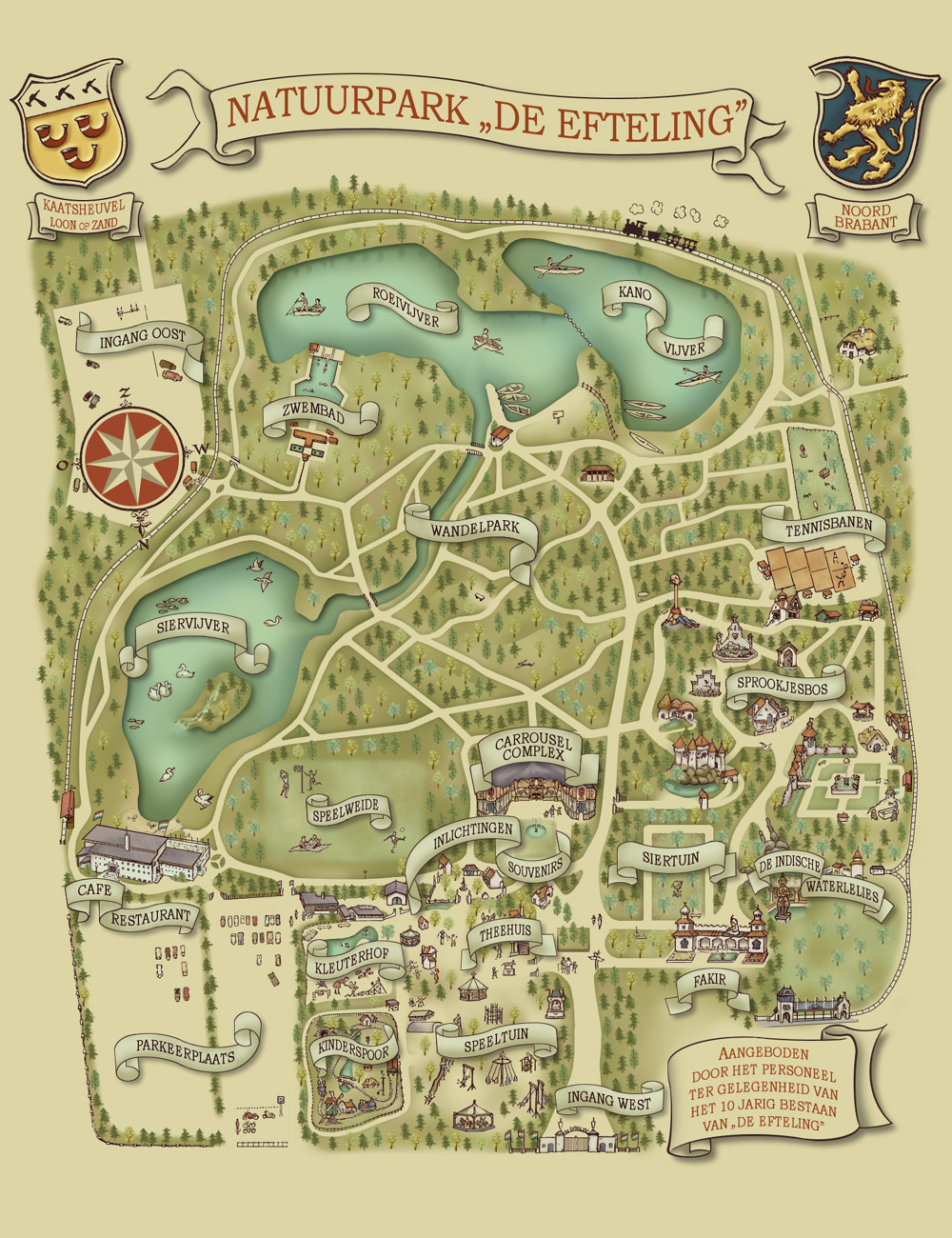 Efteling Map 1972 By Theovision On Deviantart