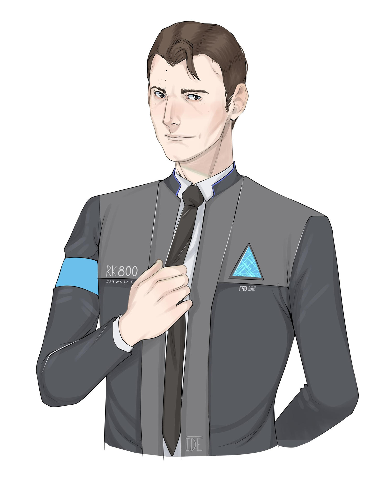 Connor(RK800) fanart by IdeKaKazuoki on DeviantArt