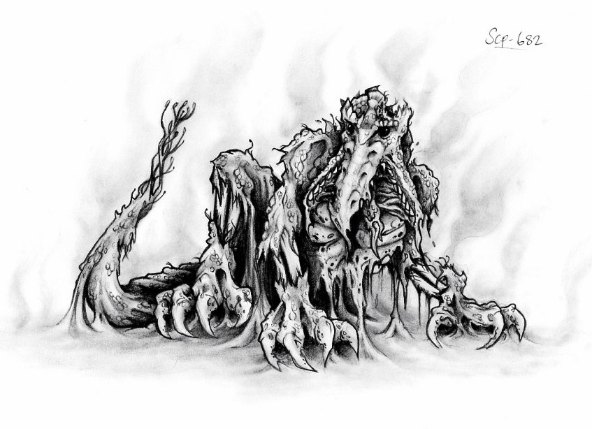 SCP-682 by Hamdoggz on DeviantArt