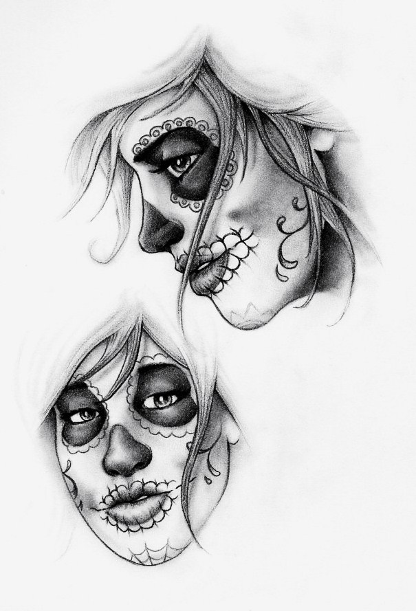 Sugar Skull Faces By Hamdoggz On Deviantart Sugar Skull Faces By Hamdoggz On Deviantart