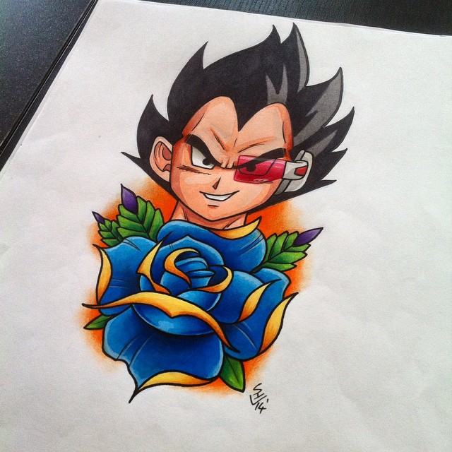 Vegeta Tattoo Design By Hamdoggz On Deviantart