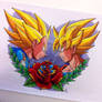 Vegeta Vs Goku Tattoo Design