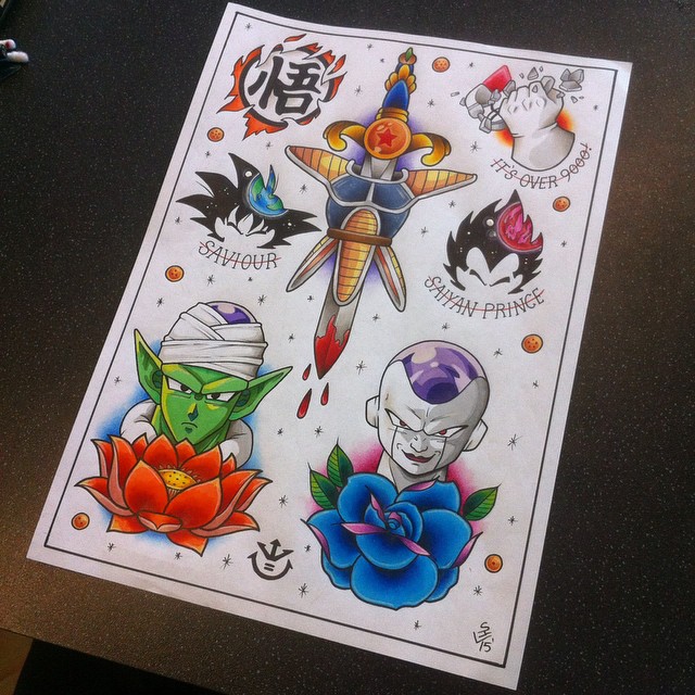 ArtStation - Dragon Ball's Tattoo Flashes