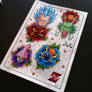 Dragon Ball Z Tattoo Flash Sheet 2
