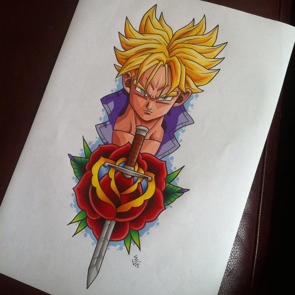 dragon ball z trunks design future trunks kid trunks super saiyan