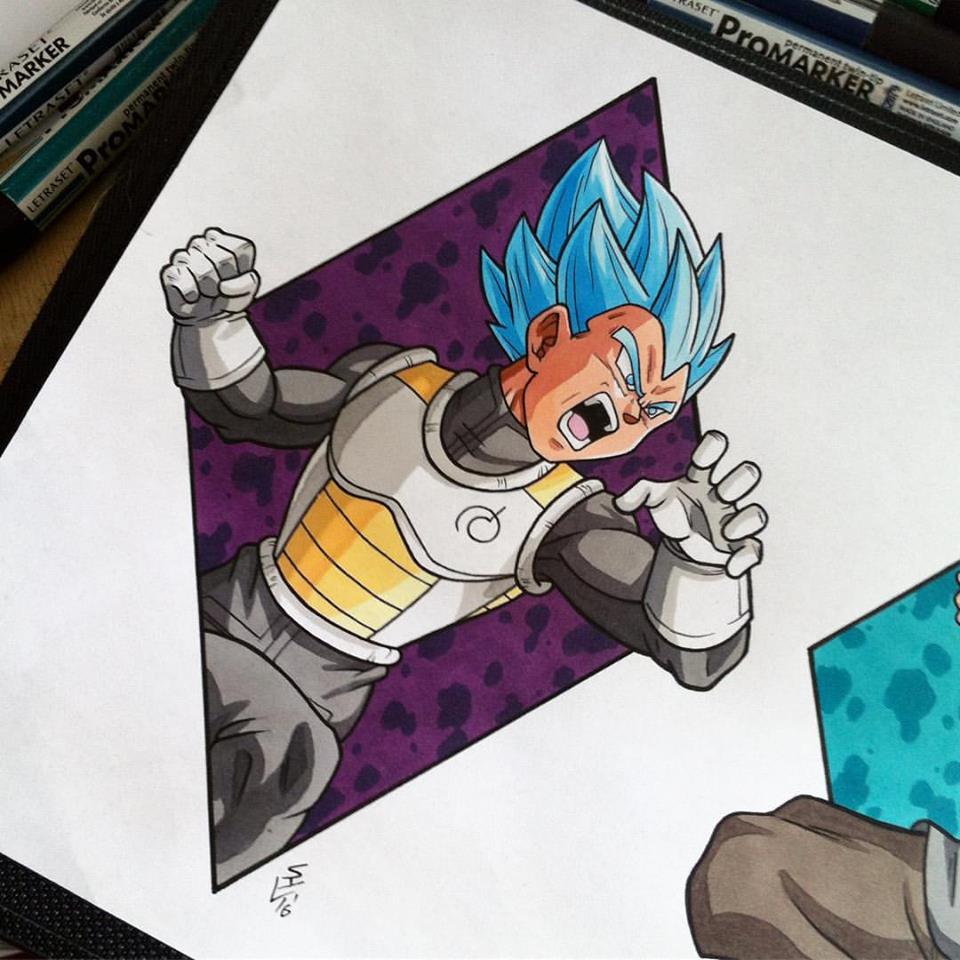 Vegeta SSJ Blue Tattoo style by ulissesmalanski on DeviantArt