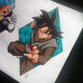 Goku Black Tattoo Design