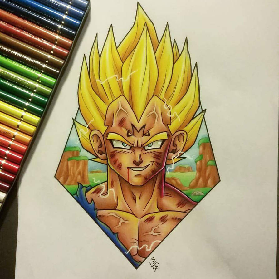 Majin Vegeta Tattoo Design by Hamdoggz on DeviantArt