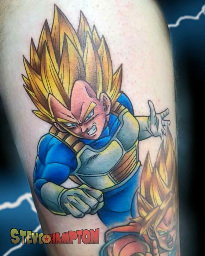 I just recently got this Vegeta tattoo : r/dbz