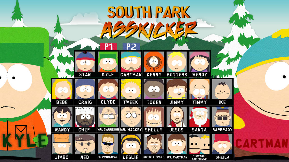 South Park Asskicker: Character Select Page 1 by Lolwutburger on DeviantArt...