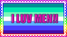 I LUV MEN!! stamp