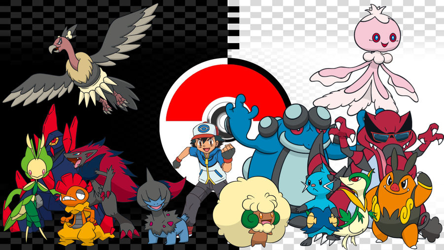Ash Unova Team by Jay10-000 on DeviantArt
