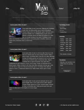 Webdesign - The Miami Bar