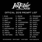 Inktober 2019 prompt list by Thwill Inktober 2019 prompt list by Thwill