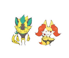 Smol Cat and Tini Fox