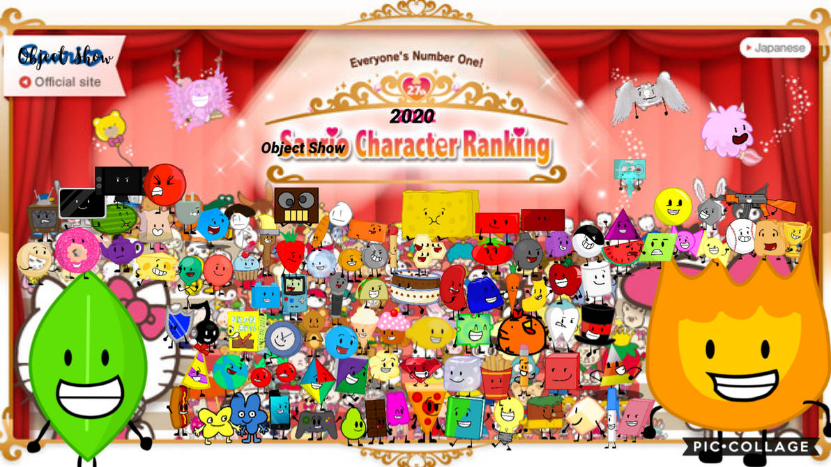 Object Show Character Ranking 2020 Poster by erick2k21 on DeviantArt